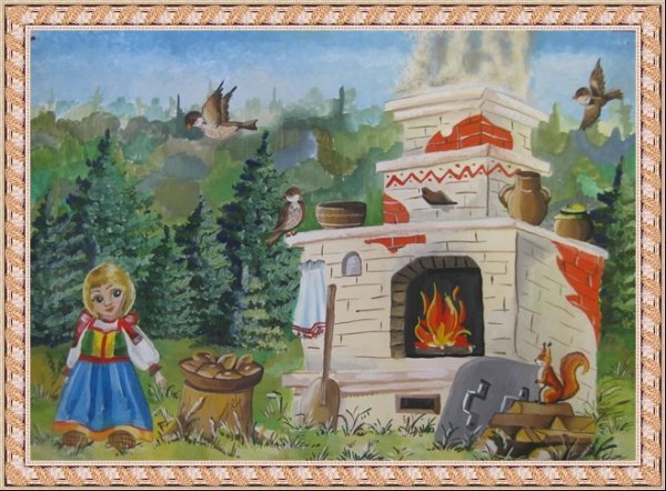 Русская печь из гуси лебеди
