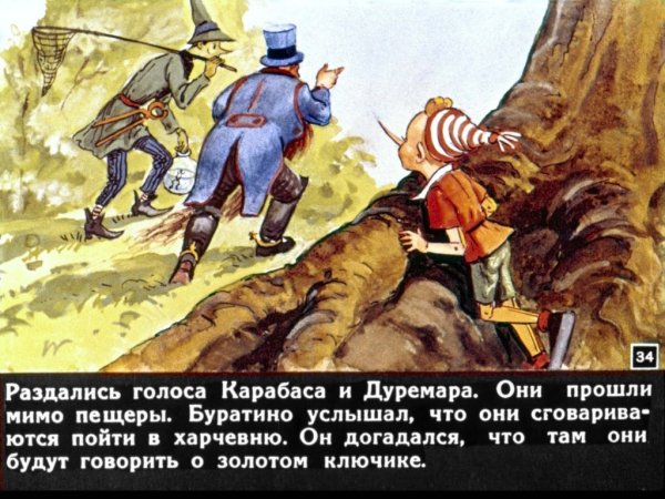 Приключения Буратино иллюстрации Дуремар
