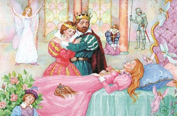 Шарль Перро спящая красавица иллюстрации