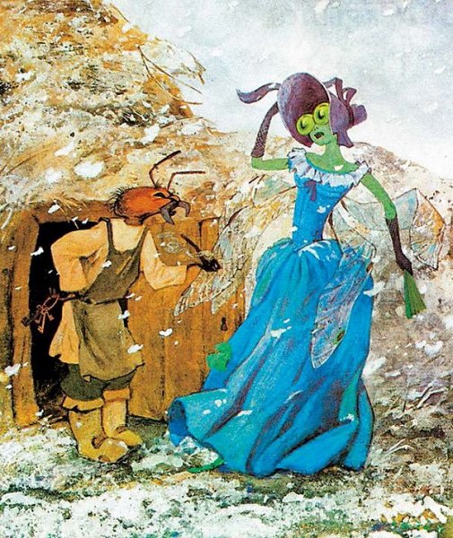 Стрекоза и муравей. Басни