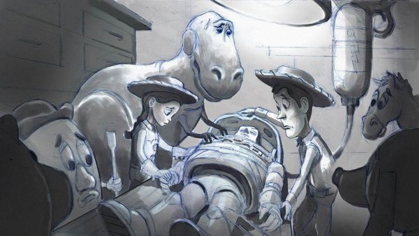 Концепт арт история игрушек Джесси