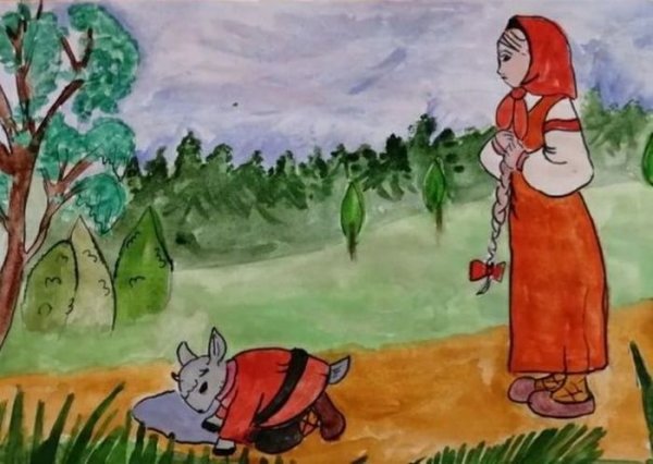 Иллюстрация к сказке Аленушка и братец Иванушка