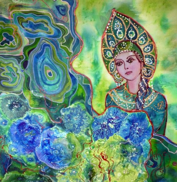 Малахитовая шкатулка хозяйка медной горы