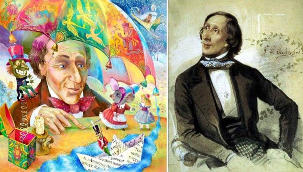 Портрет Ганс христиан Андерсен для детей