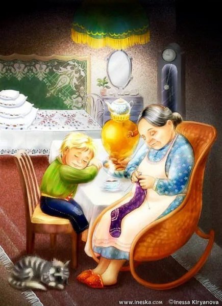 Плещеев бабушка и внучек