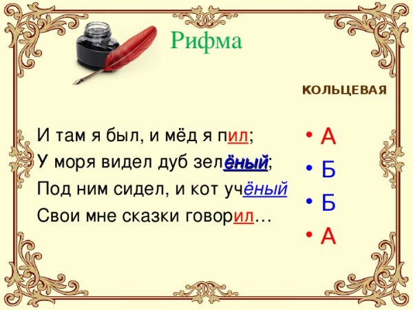 Кольцевая рифма