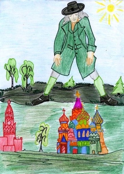 Приключение Гулливера в Лилипутию иллюстрации