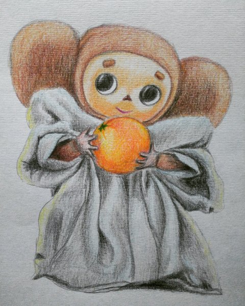 Чебурашка живопись