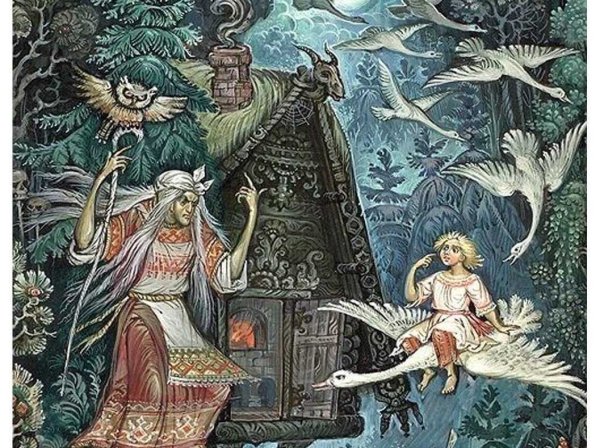 Гуси лебеди баба Яга