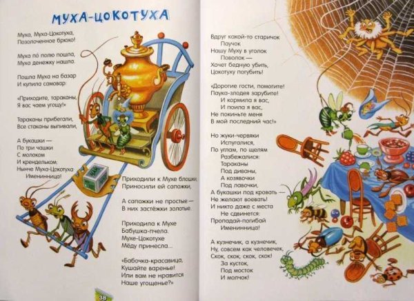 Сказки Корнея Чуковского. Муха-Цокотуха