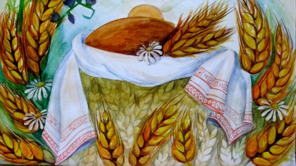 Детские рисунки о хлебе