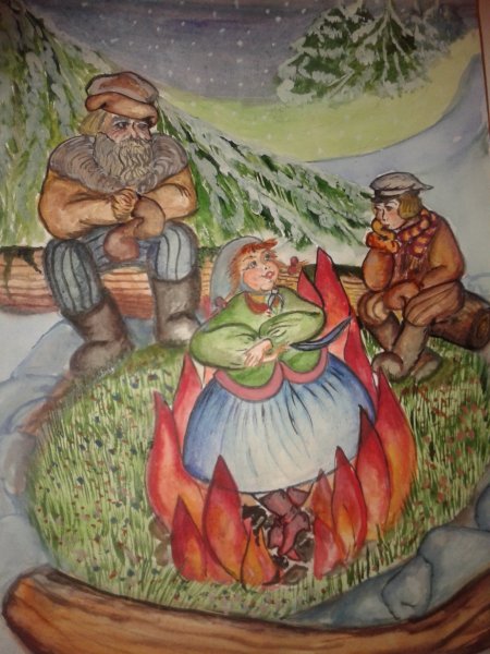 Рисунки Огневушка поскакушка из сказки Бажова
