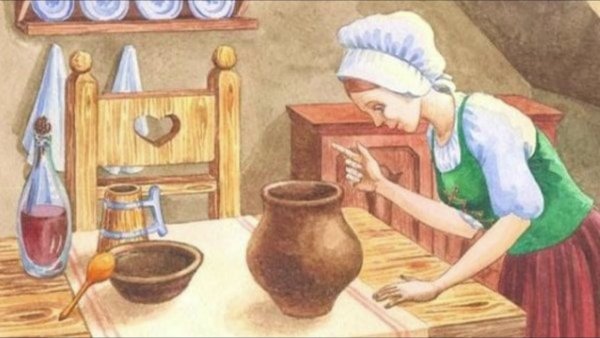 Сказка сладкая каша братья Гримм