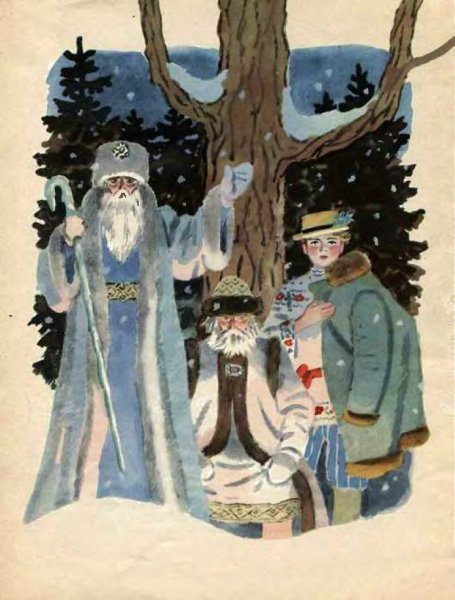 Петелина иллюстратор 12 месяцев с.Маршак