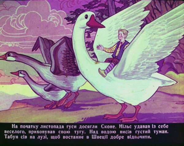 Рисунок к сказке путешествие Нильса с дикими гусями