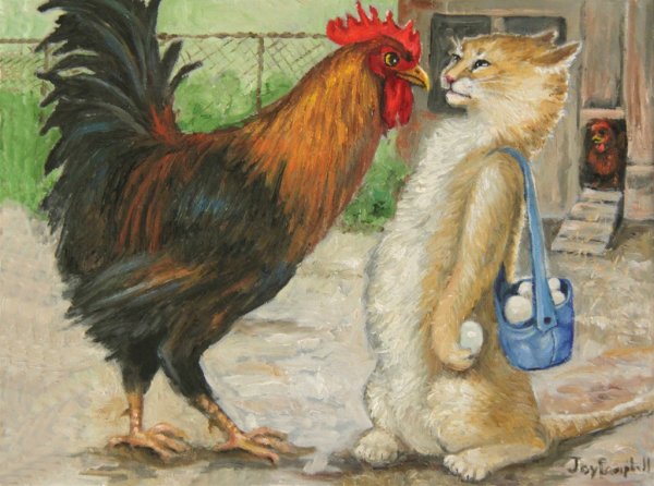 Кошки и куры