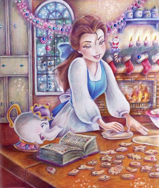 Бель с книжкой красавица и чудовище