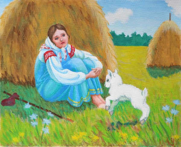 Аленушка в цвете рисунок
