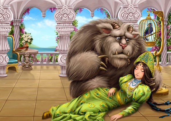 Художник Лиа Селина Аленький цветочек