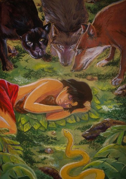 Книга джунглей Каа арт