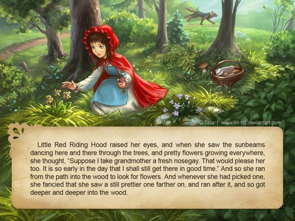 Little Red riding Hood сказка на английском