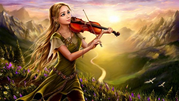 Фэнтези девушки природа