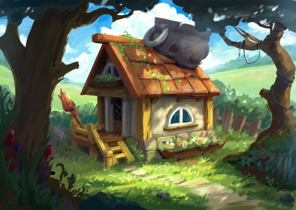 Little House Art Fantasy
