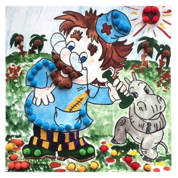 Аппликация Чуковский