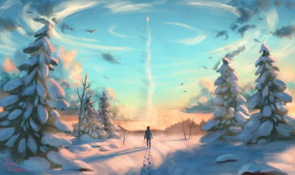 Зима арты