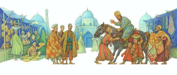 Иллюстрации к узбекским народным сказкам