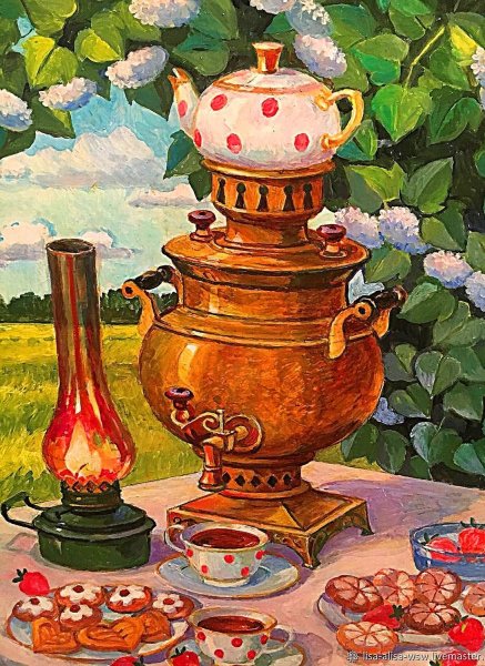 Самовар рисовать