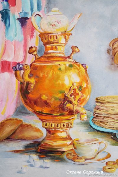 Картины с самоваром