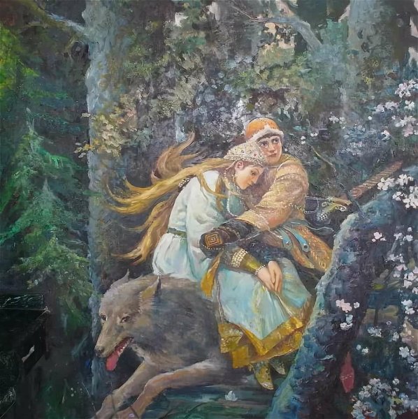 Васнецов Иван Царевич на сером волке
