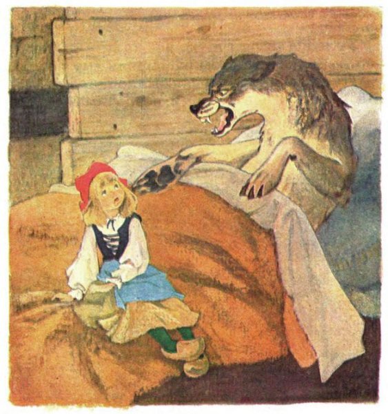 Шарль Перро красная шапочка волк