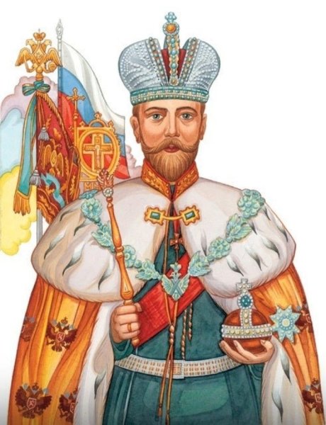 Царь на белом фоне