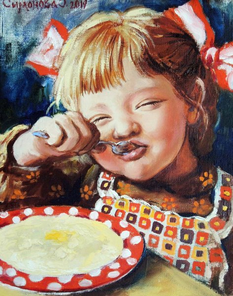 Каша в живописи