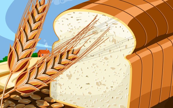 Иллюстрации хлебобулочных изделий для детей