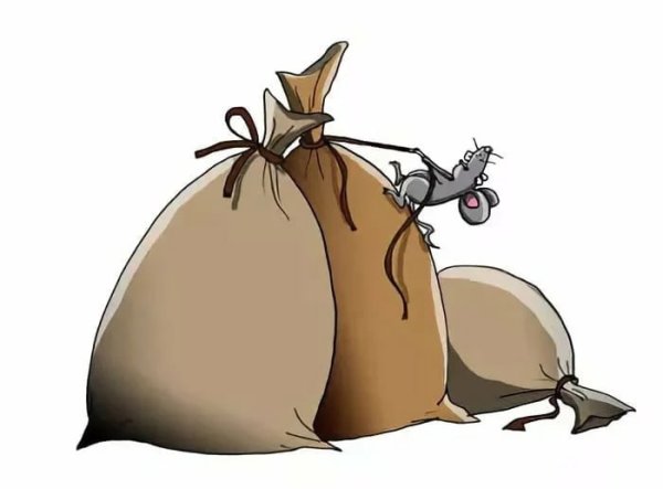 Мешок карикатура