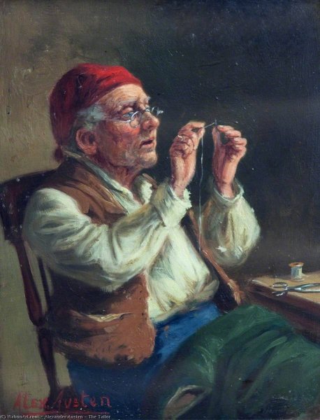 Портной в живописи