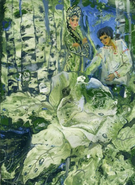 Медной горы хозяйка рисования Бажов