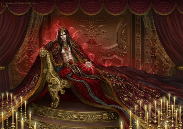 Аниме мальчик Восток наложник Султана