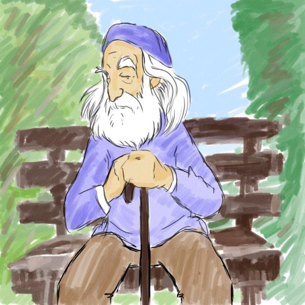 Дедушка рисунок