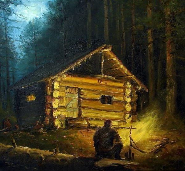 Охотничьи зимовья и избушки в тайге