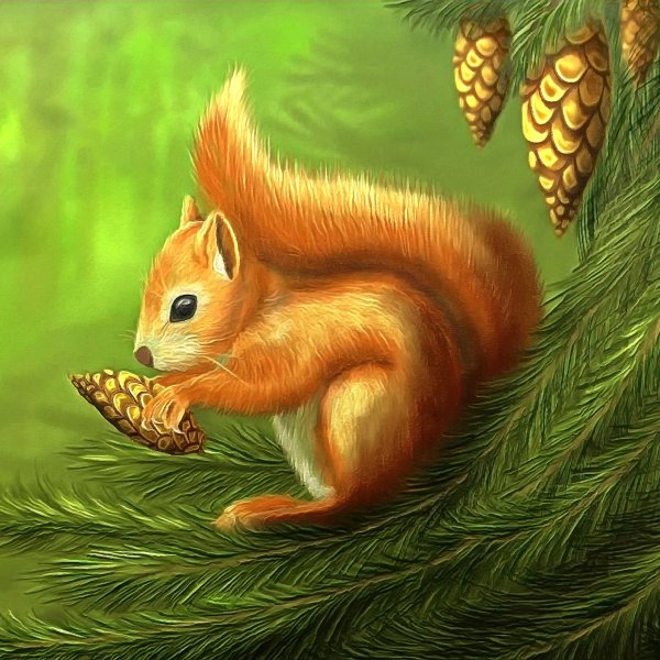 Белочка рисунок