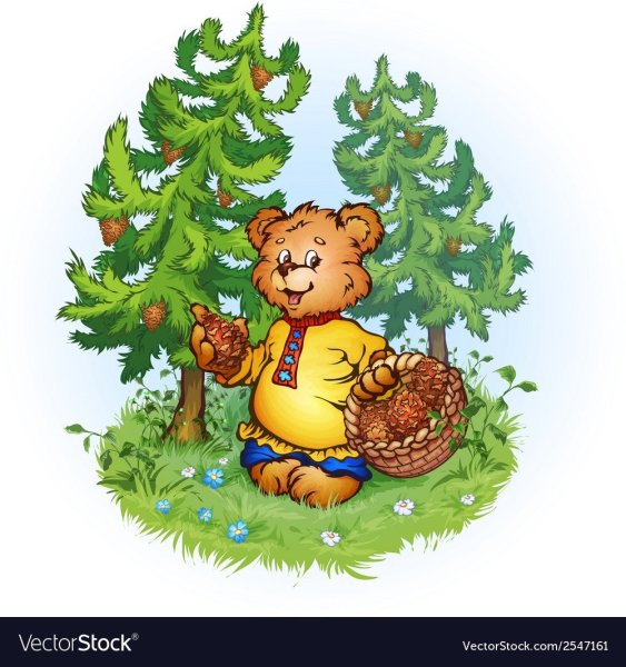 Мишка с шишками