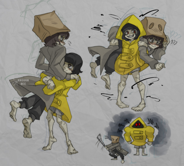 Little Nightmares 2 моно и шестая арт