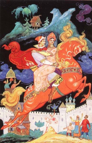 Бокарев художник Палех Царевна лягушка