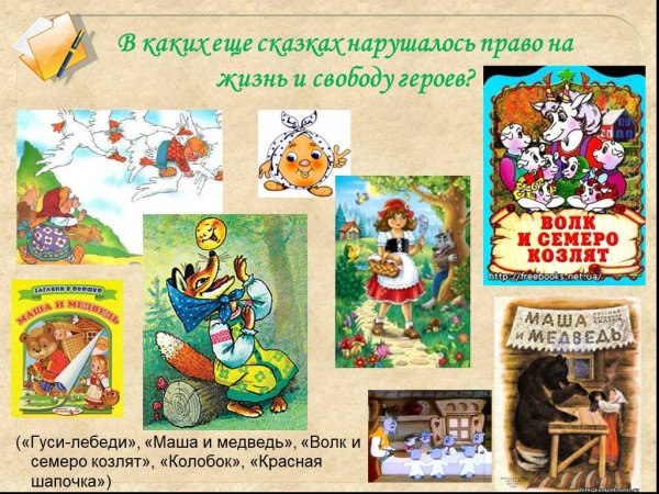 Права детей в сказках