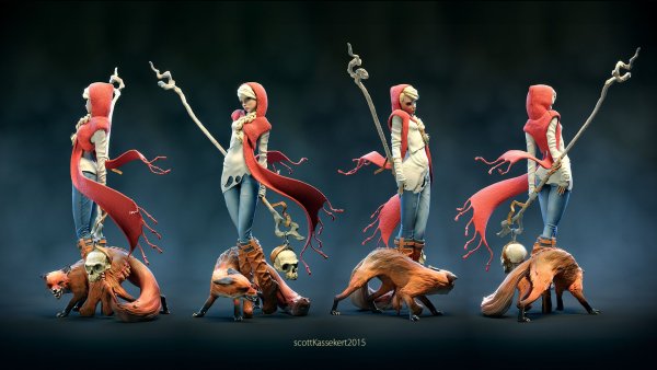 3 D арты персонажей