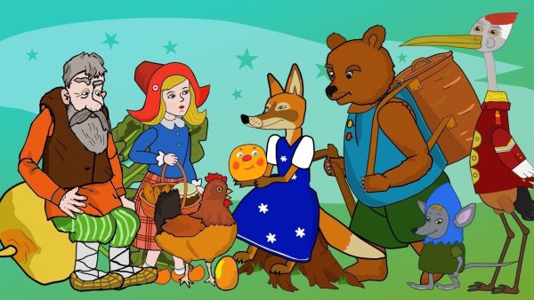 Курочка Ряба красная шапочка
